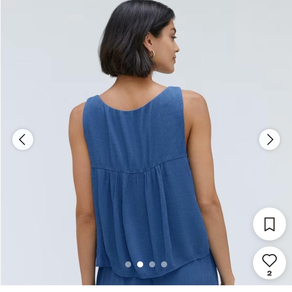 Everlane “NAIA” Ripple top